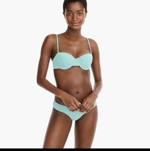 J.CREW Gingham Underwire Bikini 36B/M